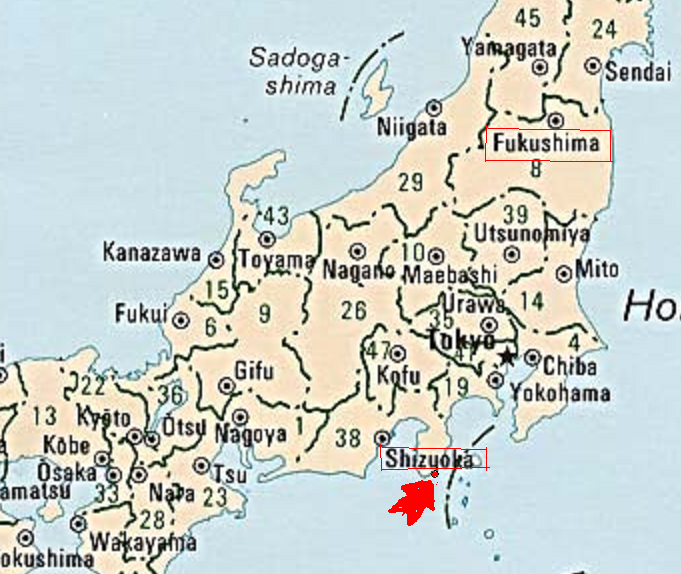 Karte von SHIZUOKA